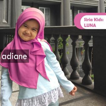 HQo Kerudung Jilbab Hijab Anak Luna Kids By Adiane - Fushia  