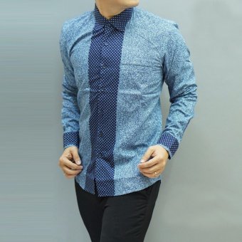 Hype Box Baju Batik - Biru  