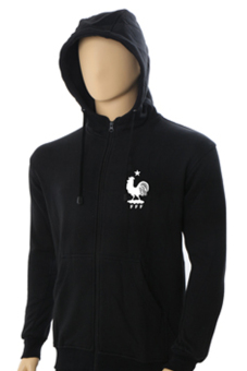 IndoClothing Zipper Hoodie France - Z01 - Hitam  