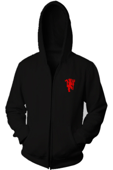 IndoClothing Zipper Hoodie Manchester United - Z03 - Hitam  