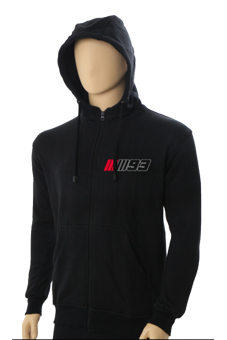IndoClothing Zipper Hoodie Marquez - Z02 - Hitam  