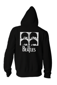 IndoClothing Zipper Hoodie The Beatles - Z02 - Hitam  
