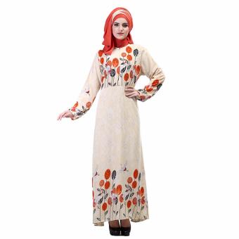Inficlo Pakaian Long Dress/Gamis WanitaBahan Hycon- SHJ 830  