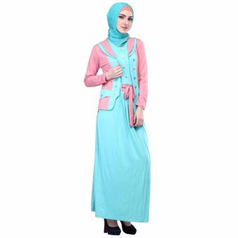 Inficlo Pakaian Wanita Gamis / Long Dress Bahan Spandek - SNS 276  