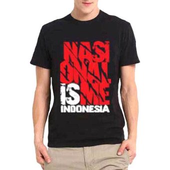 Jackdow - T0135 Kaos Distro Nasionalisme Indonesia - Hitam  