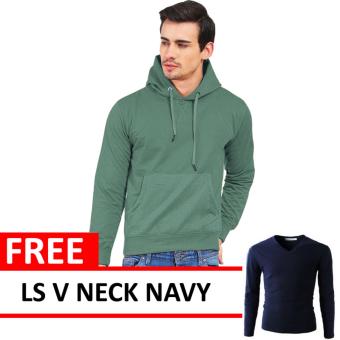 Jacket Oblong Pullover Hoodie Tosca Free LS V Neck Navy  