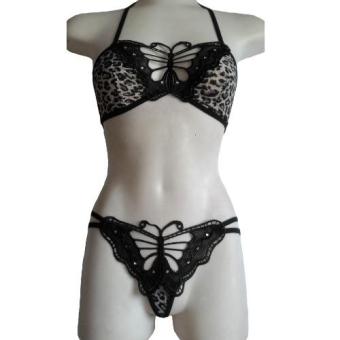 Jakarta Lingerie JLC362B Braset Leopard Black Butterfly Sexy  