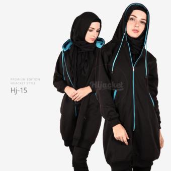 Jaket Hijab Hijacket Wanita Black Turkish  