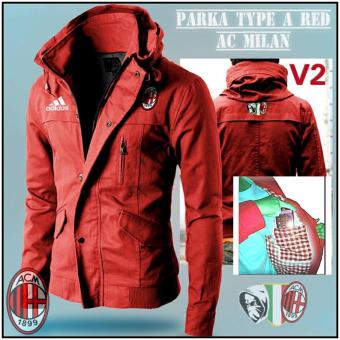 Jaket Parka Bola V2 Milan- Merah  