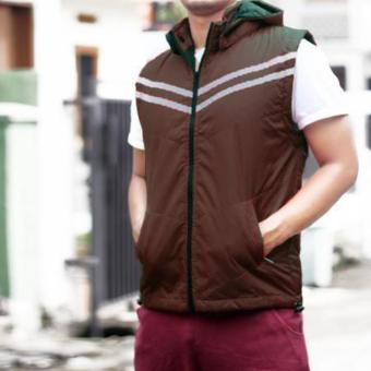 Jaket Rompi Parasut_ Coklat  