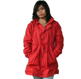 Jaket Wanita Parasut - Merah  