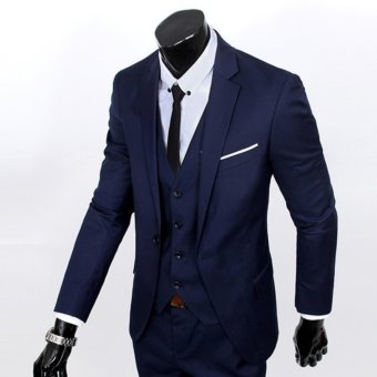 Jas Blazer - Jas Pria Executive Trend Fashionable - Dark Blue  