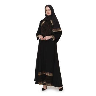 Java Seven Jsr 032 Baju Gamis Muslim Wanita-Tricotin-Bagus Dan Lucu Terbaru 2017(Hitam)(Int:XL)(OVERSEAS)  