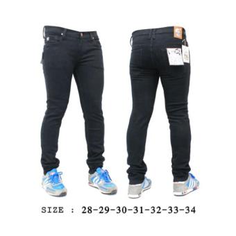 Jeans Hitam Pria Skinny Premium-bMS  