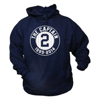 JersiClothing Hoodie Baseball The Captain - Biru Dongker  