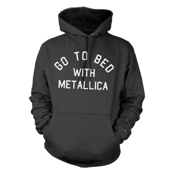 JersiClothing Hoodie Go to Bed with Metallica - Hitam  