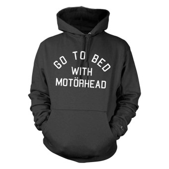 JersiClothing Hoodie Go to Bed with Motorhead - Hitam  