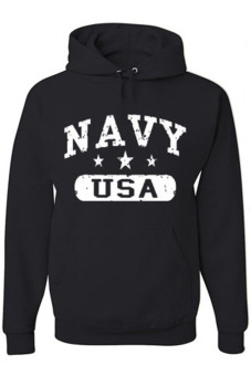 JersiClothing Hoodie USA Navy - Hitam  