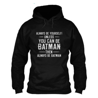 JersiClothing Hoodie You Can Be Batman - Hitam  