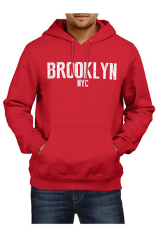 JersiClothing Unisex Hoodie Brooklyn - Merah  