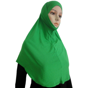 JinGle Islamic Muslim Hijab Scarf 2PCS Set (Green)  