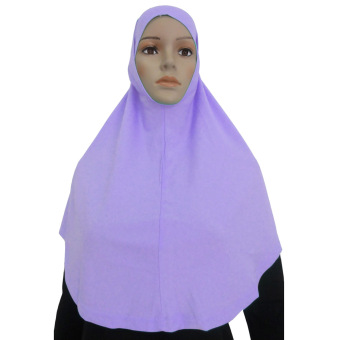 JinGle Islamic Muslim Hijab Scarf 2PCS Set (Light Purple)  