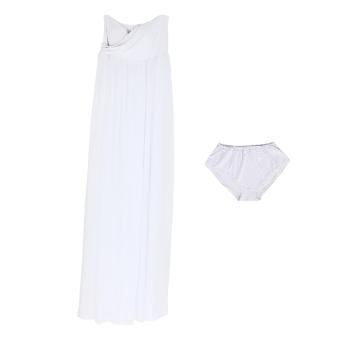 JNTworld Pregnant Women Dress Photography Dress Maternity Skirt with Underwear(White) - intl  