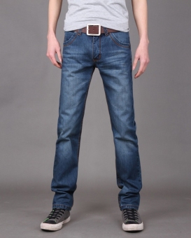 JoIn Men's Stylish Straight Leg Denim Pants Jeans Trousers  