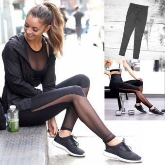 Jo.In New Fashion Women Casual Sports Yoga Mesh Patchwork Leggings Fitness Athletic pants - intl  