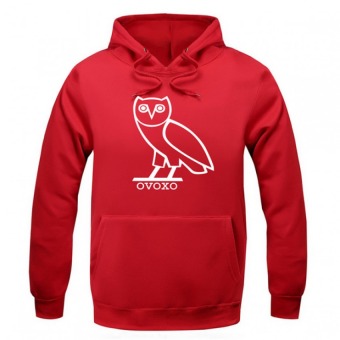 JOY Men's leisure owl Hoodie Red - intl  