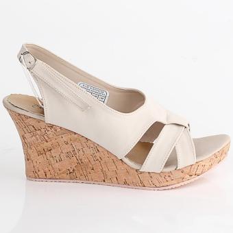 Jual Murah Sandal Wedges Wanita BLACKKELLY - LFE 441 | WARNA : KREM | BAHAN : PU-PVC  