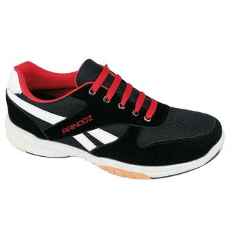 Jual Raindoz | Sepatu Sneakers / Kets Pria - RTF 124 | BAHAN : SINTETIS | WARNA : HITAM  