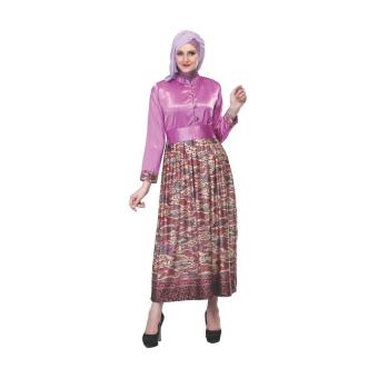 Jual Sarimbit / Busana Muslim Couple Batik Wanita | Inficlo - SHJ 909 | WARNA : MOTIF | BAHAN : SILKY  