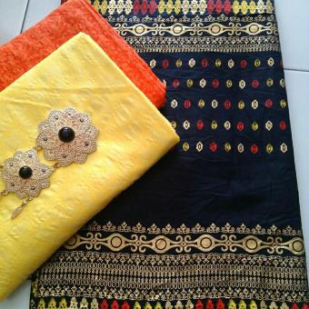 Kain batik Prada Motif Anjani (Hitam)  