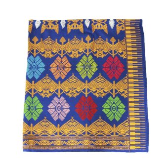 Kain Indonesia Songket Lombok A245_Wastra 200 x 103 cm Biru  