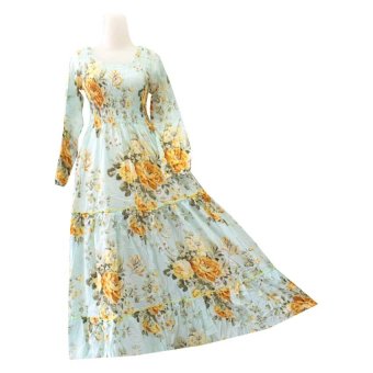 Kampung Souvenir - Gamis Alifa - Yellow Flower  