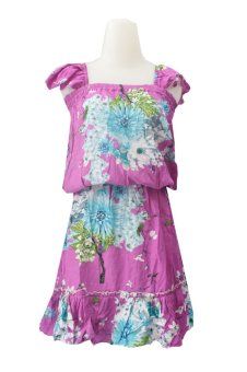 Kampung Souvenir - Jumpsuit Rok Sakura - Purple  