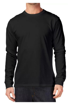 kaos polos o neck cotton combed 20s lengan panjang hitam kaos polos o neck cotton combed 20s lengan panjang hitam