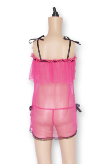 Kimochi Me Sexy Lingerie - Lingerie Seksi Sleep Dress (PLIN289) Pink  