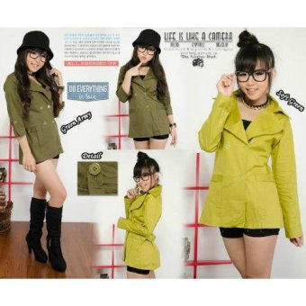 kyoko fashion coat green-(1 seri 2 warna)  
