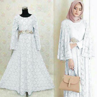 kyoko fashion maxi ayudyah -(putih)  