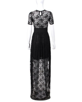 Lace Cocktail Evening Party Sexy Women Asymmetrisch Long Dress - Intl - intl  