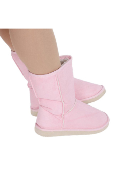 LALANG Chic Ladies Womens Rubber Sole Snow Ankle Boots Winter Warm Flat Casual Shoes - Pink - Intl  