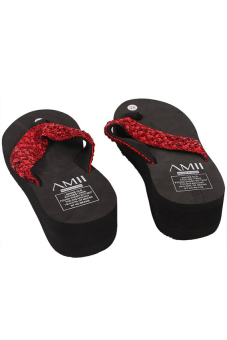 LALANG Sequin Slippers (Red)  