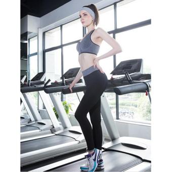 LALANG Women Elastic Waist Leggings Stretch Fitness Workout Sports Pants Trousers (Black) - intl  