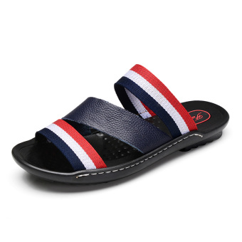 Lechgo Men's Casual Sandals (Blue) - INTL  