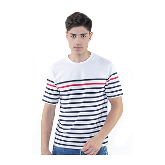 Lee Cooper Dan Stripes Regular Fit T-shirt - Putih  