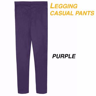 Legging strecth casual Pants - purple  