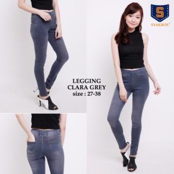 Legging Wanita Real Jeans Stretch GREY  