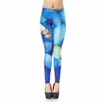 Leggins With butterfly Leggins Printed Women Leggings - intl  